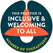 Proud member of TherapyDen — this practice is inclusive and welcoming to all